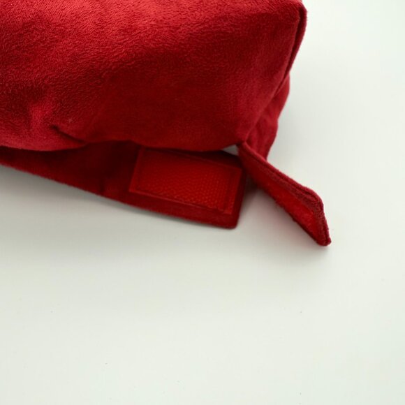 BETMAR New York Red Suede Newsboy Cap Soft Structured Brim, Velvet Buckle Strap - Picture 7 of 11